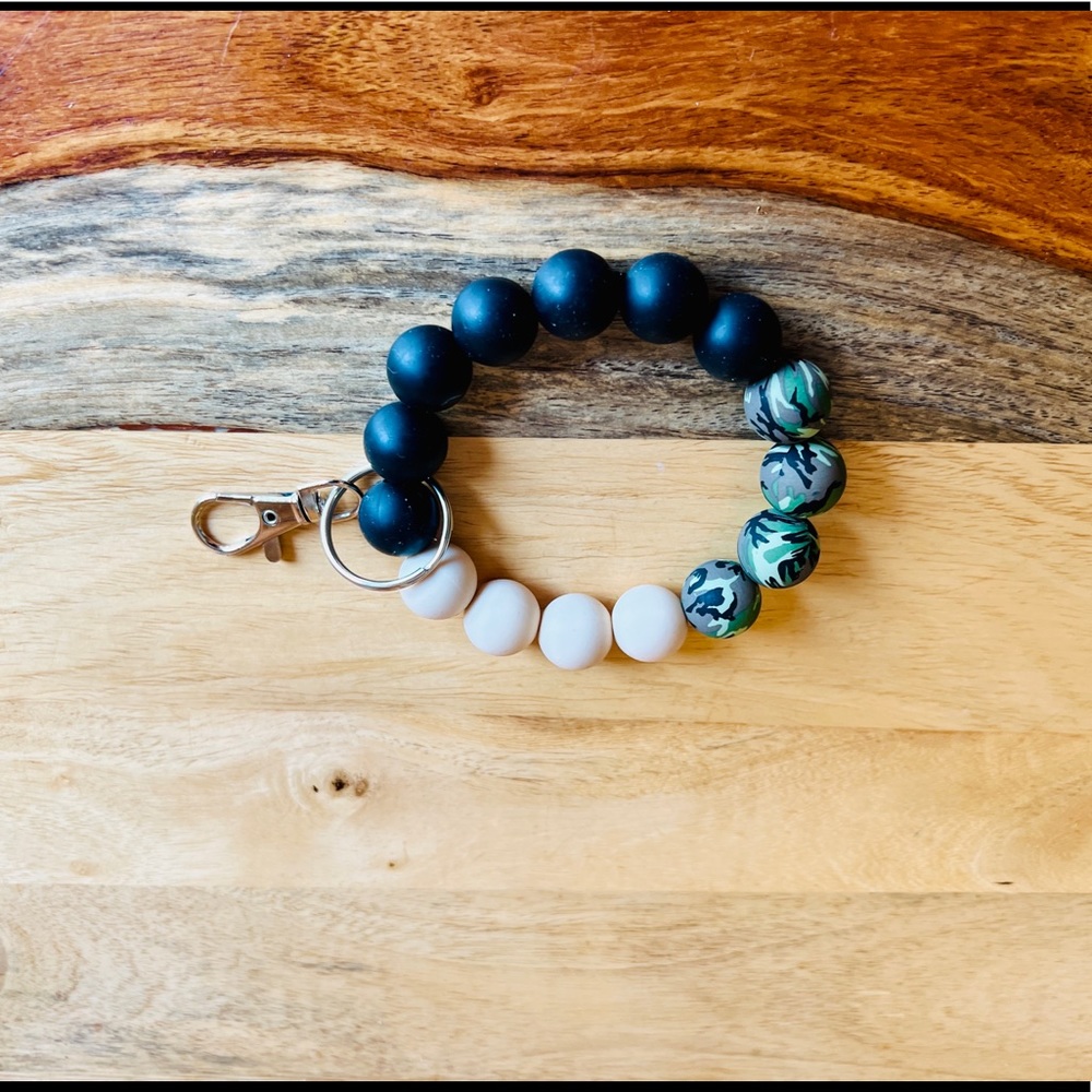 Cute Silicone Key Ring Bracelet Wristlet. Made specially by seller.